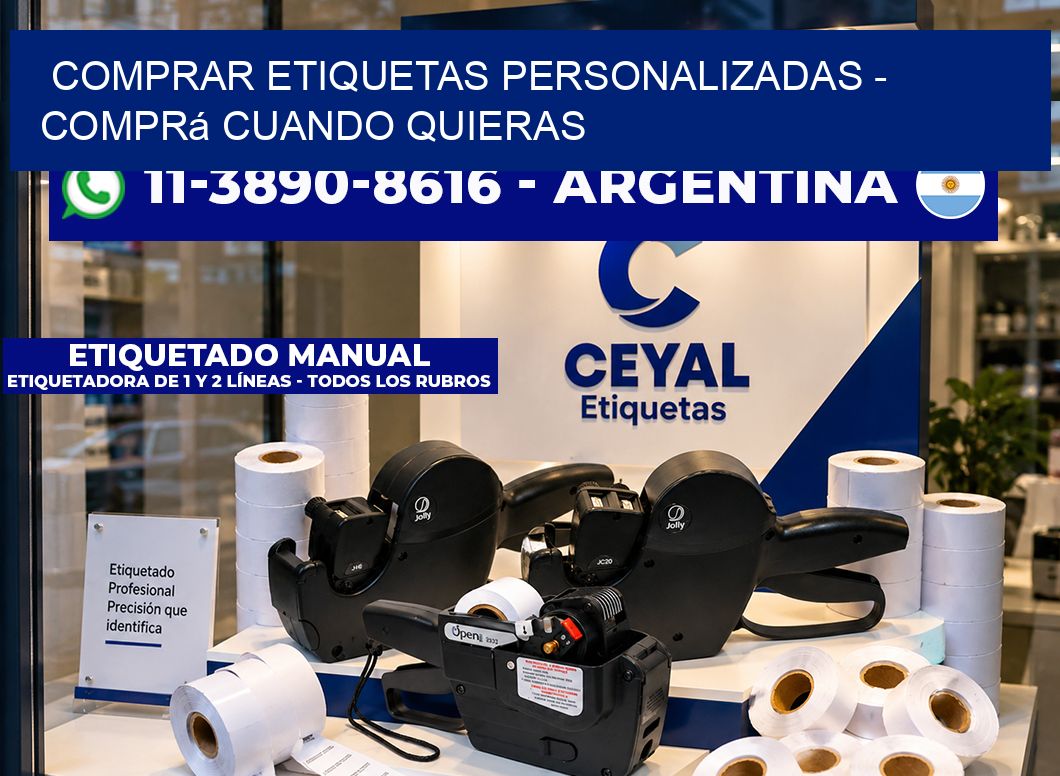 COMPRAR ETIQUETAS PERSONALIZADAS - Comprá cuando quieras