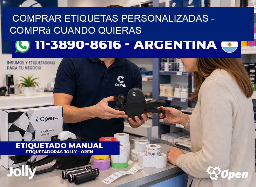 COMPRAR ETIQUETAS PERSONALIZADAS – Comprá cuando quieras