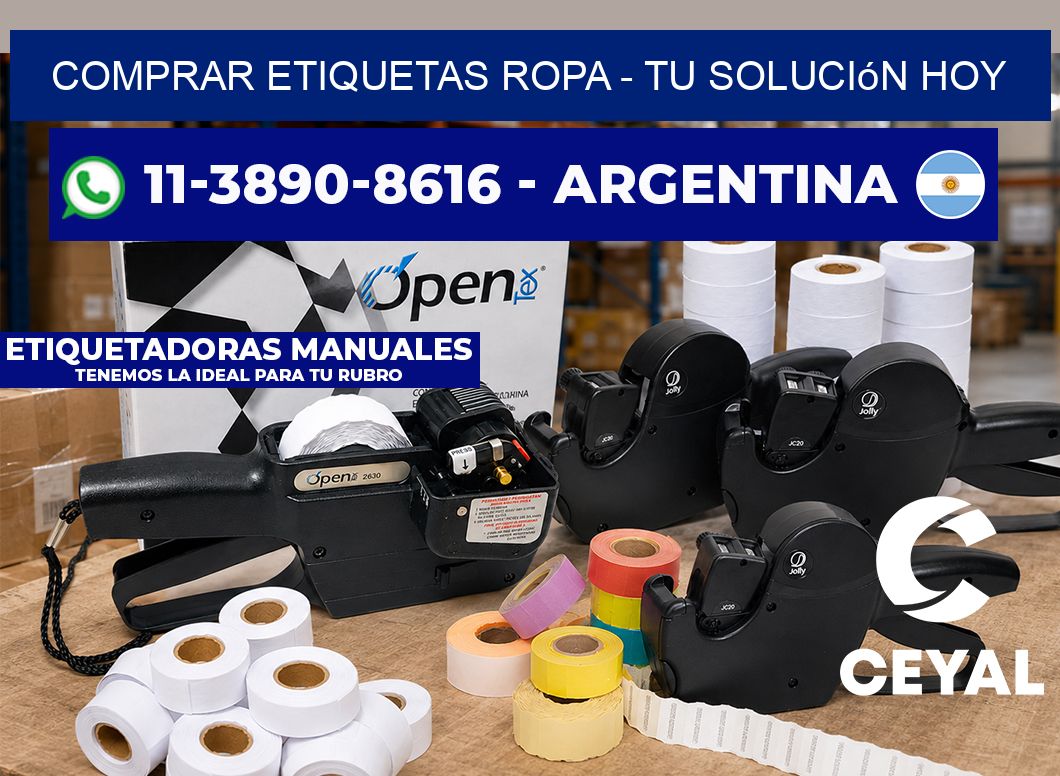 COMPRAR ETIQUETAS ROPA - Tu solución hoy
