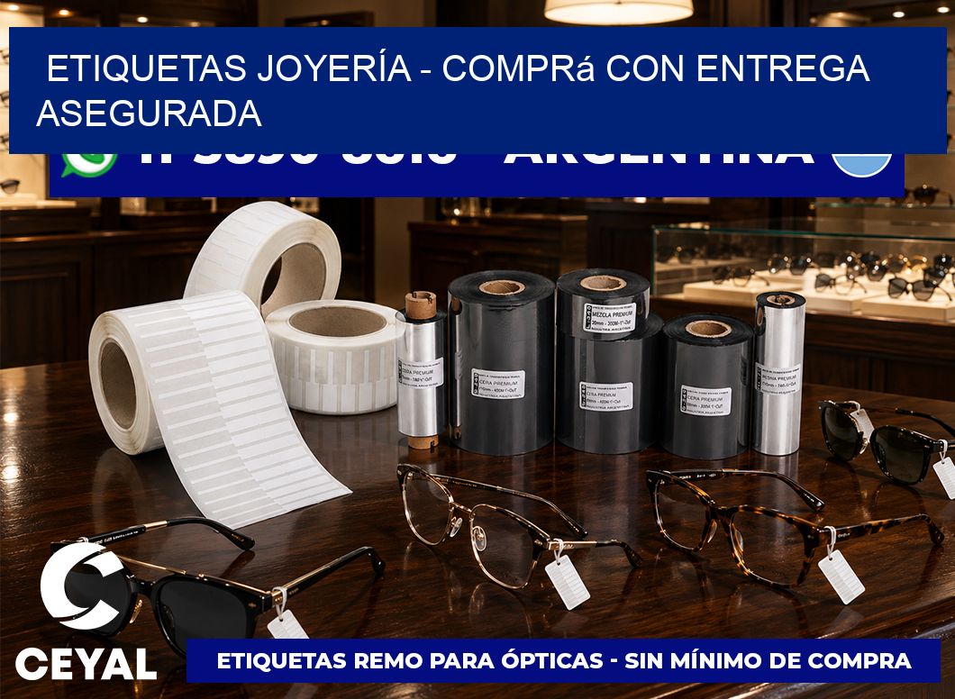 ETIQUETAS JOYERÍA - Comprá con entrega asegurada