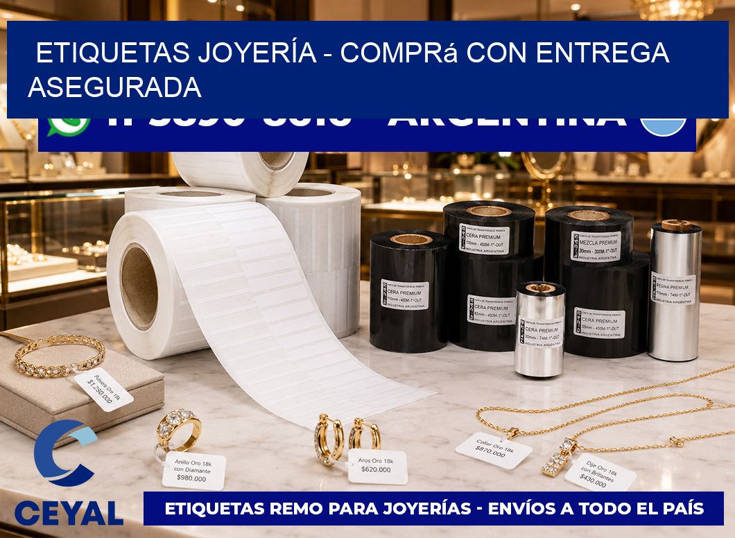 ETIQUETAS JOYERÍA - Comprá con entrega asegurada