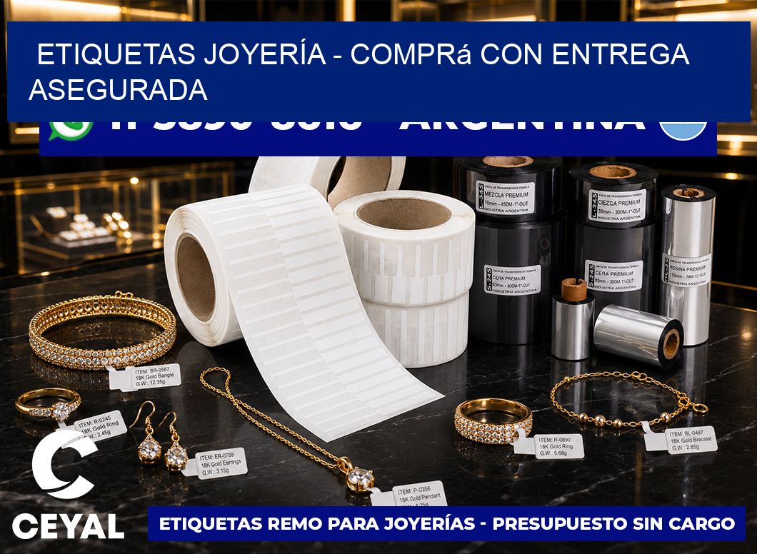 ETIQUETAS JOYERÍA – Comprá con entrega asegurada