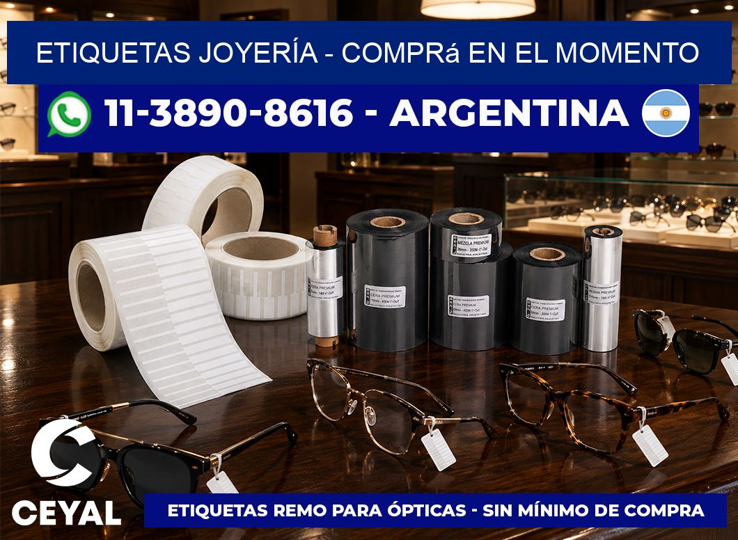 ETIQUETAS JOYERÍA - Comprá en el momento