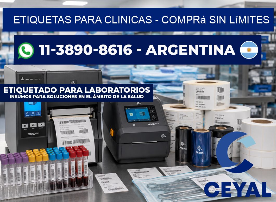 ETIQUETAS PARA CLINICAS - Comprá sin límites