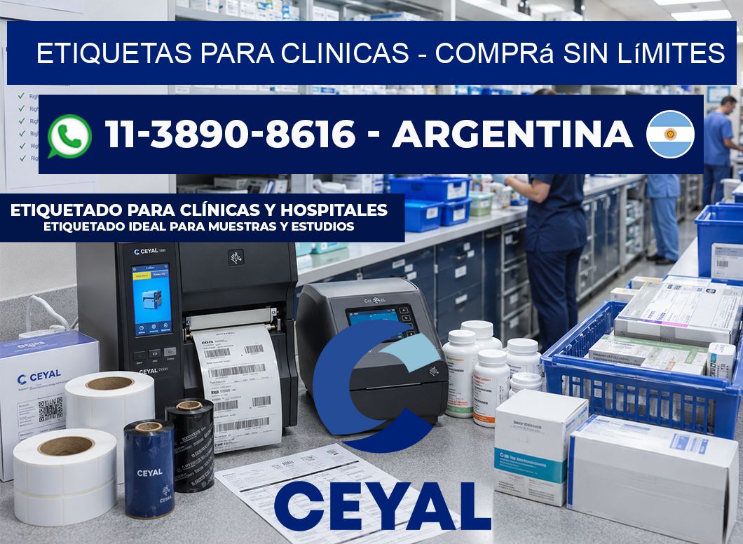 ETIQUETAS PARA CLINICAS - Comprá sin límites