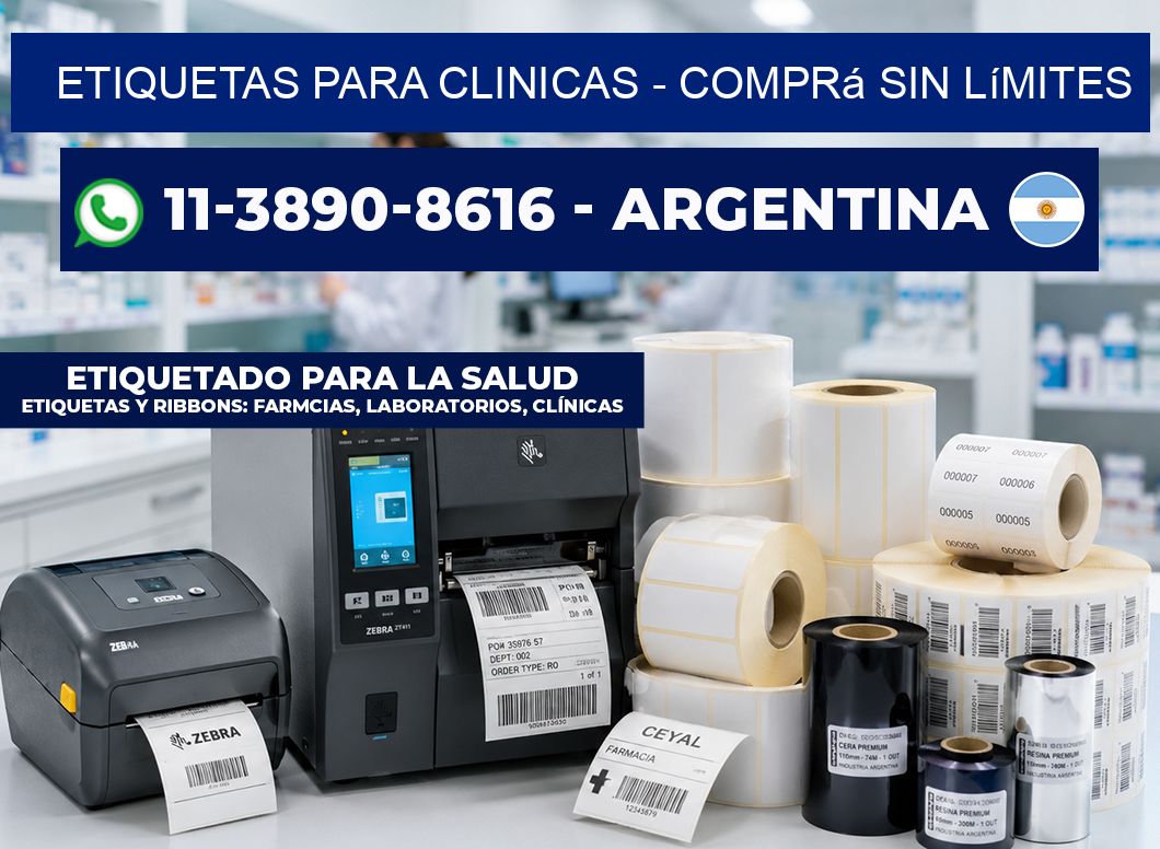 ETIQUETAS PARA CLINICAS - Comprá sin límites