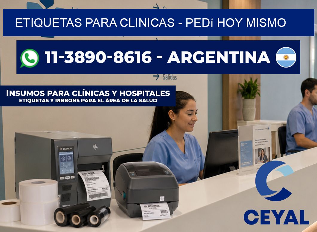 ETIQUETAS PARA CLINICAS - Pedí hoy mismo