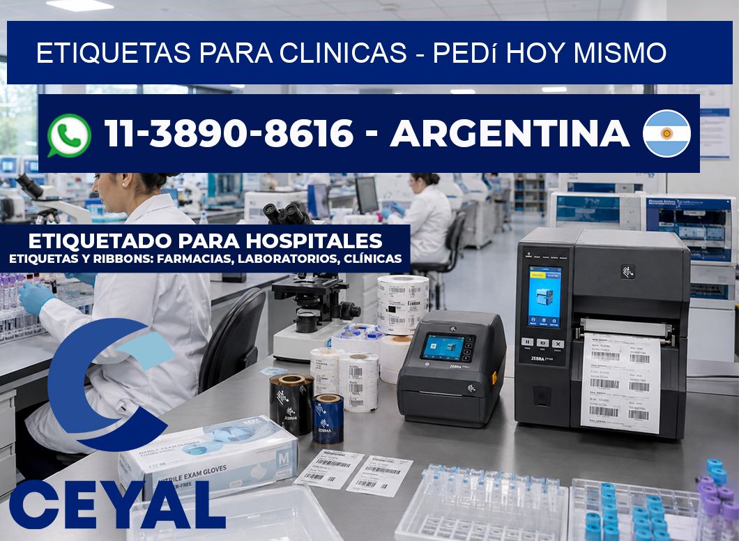 ETIQUETAS PARA CLINICAS – Pedí hoy mismo