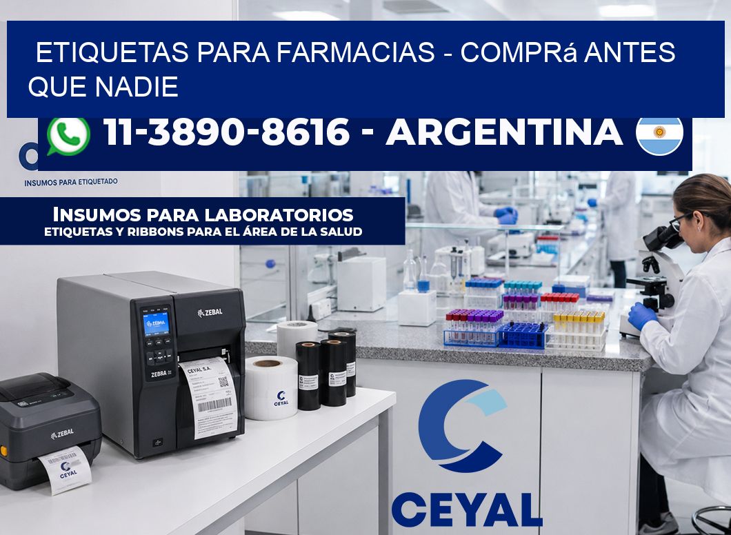 ETIQUETAS PARA FARMACIAS - Comprá antes que nadie