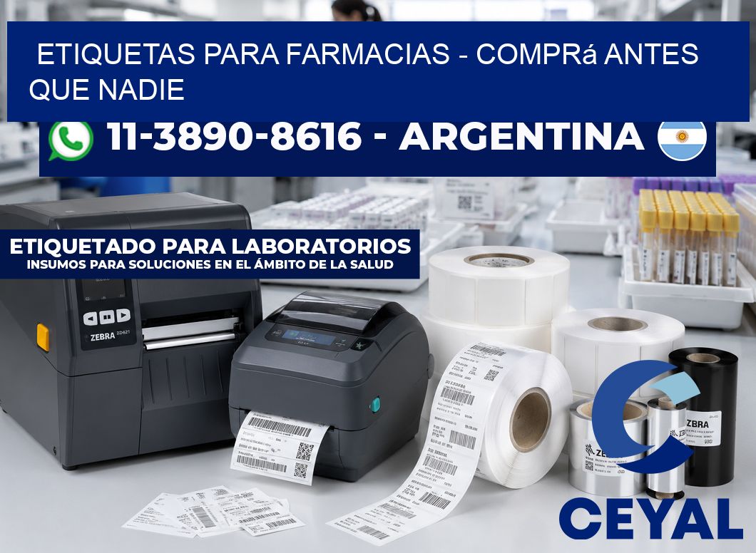 ETIQUETAS PARA FARMACIAS - Comprá antes que nadie