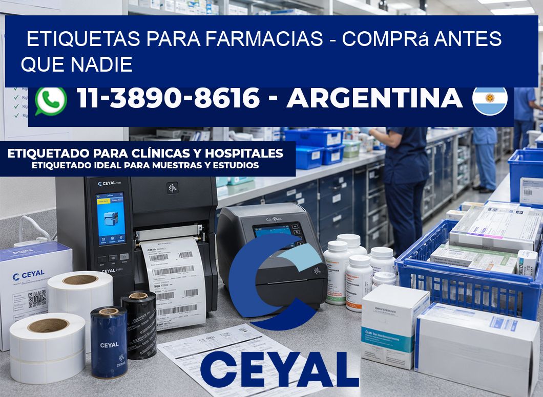 ETIQUETAS PARA FARMACIAS - Comprá antes que nadie
