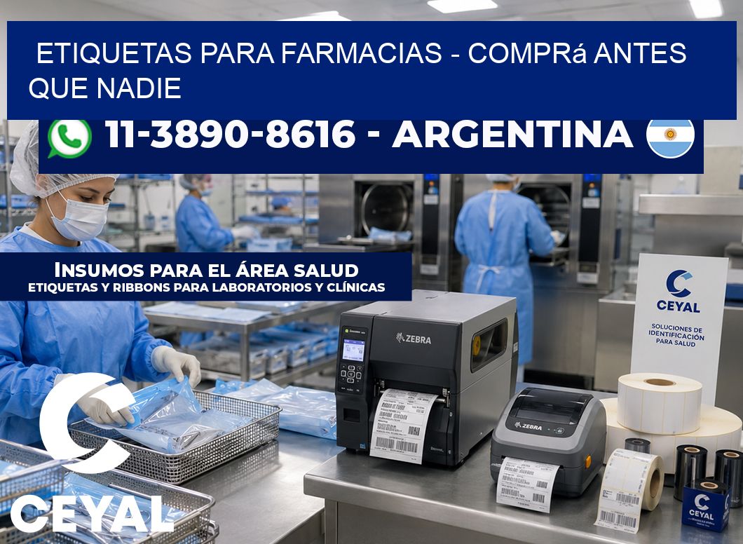 ETIQUETAS PARA FARMACIAS – Comprá antes que nadie