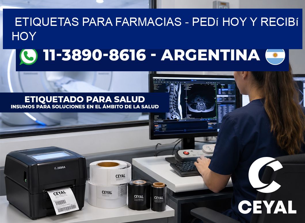 ETIQUETAS PARA FARMACIAS - Pedí hoy y recibí hoy