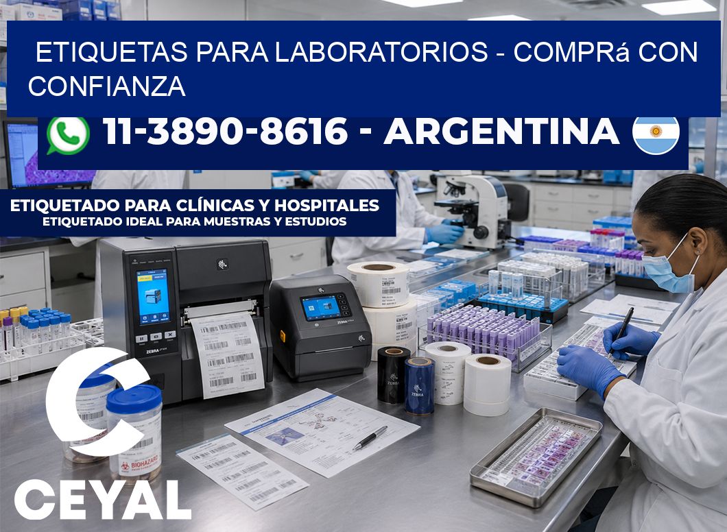 ETIQUETAS PARA LABORATORIOS - Comprá con confianza