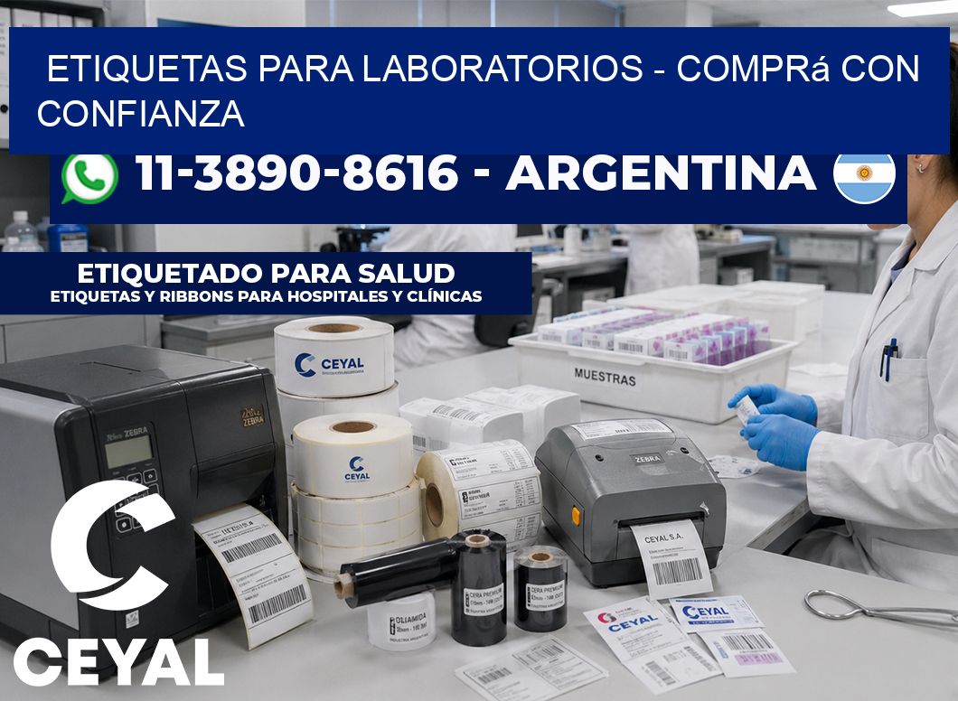 ETIQUETAS PARA LABORATORIOS - Comprá con confianza