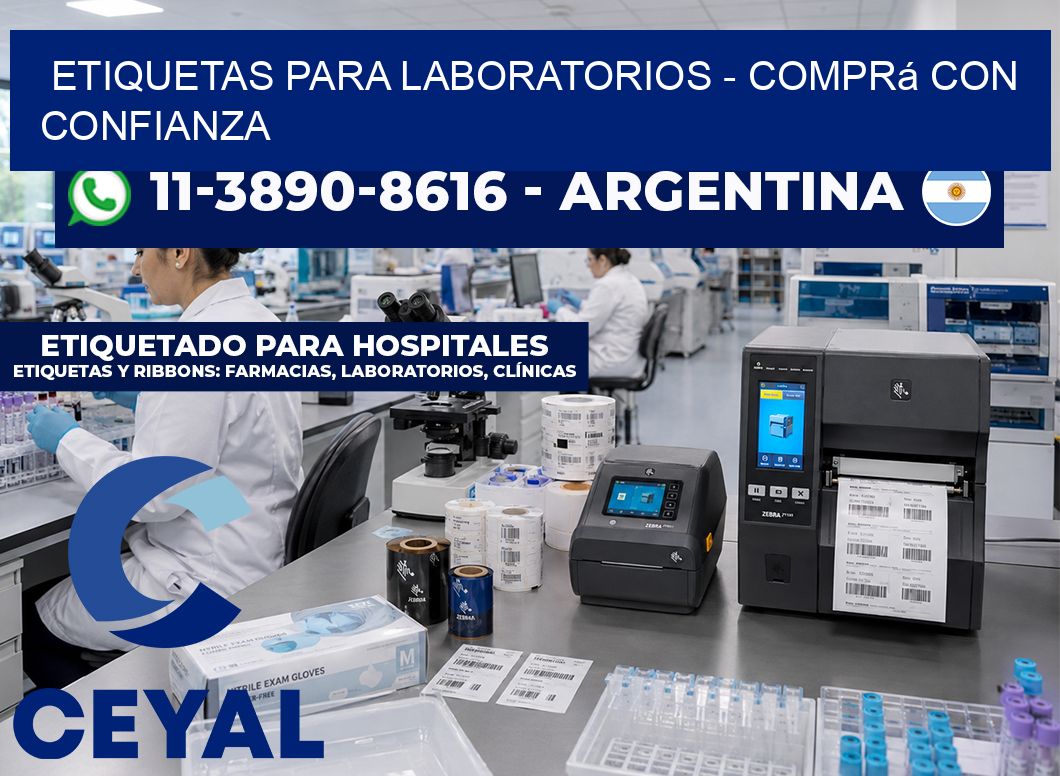 ETIQUETAS PARA LABORATORIOS - Comprá con confianza