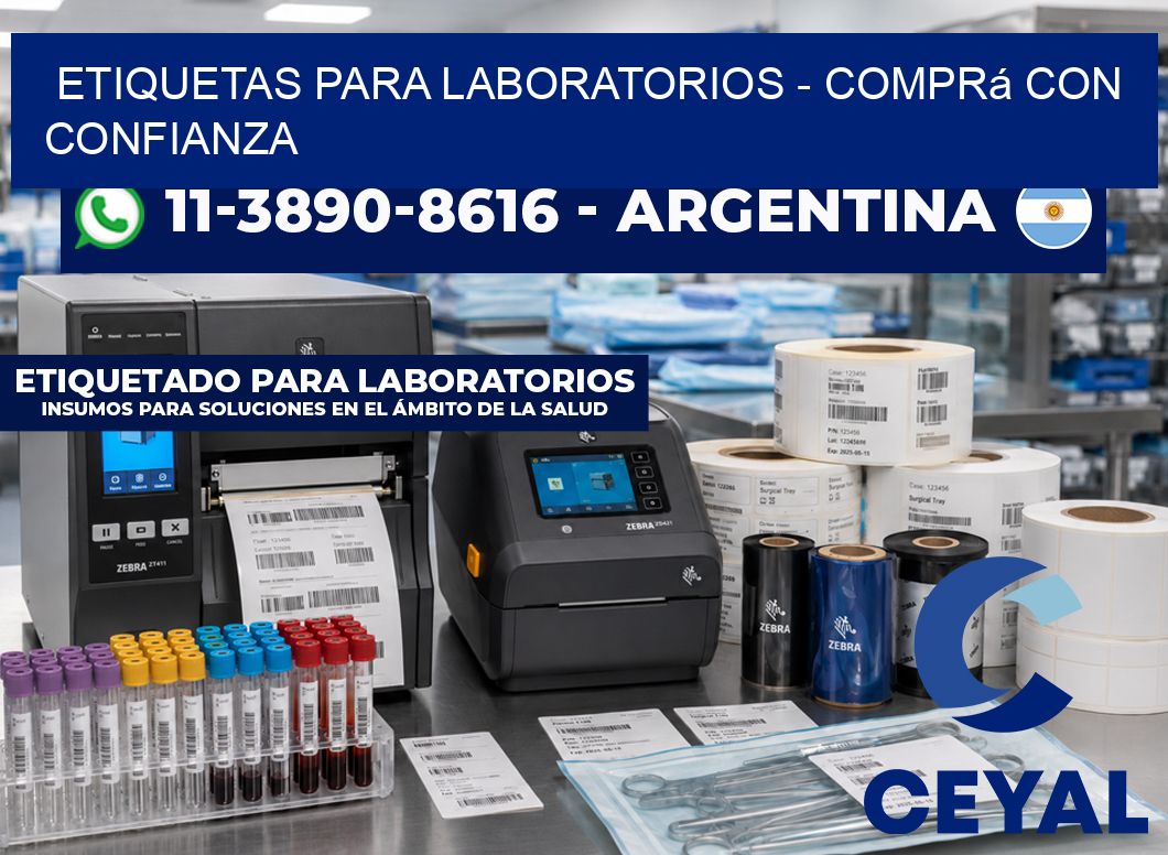 ETIQUETAS PARA LABORATORIOS – Comprá con confianza