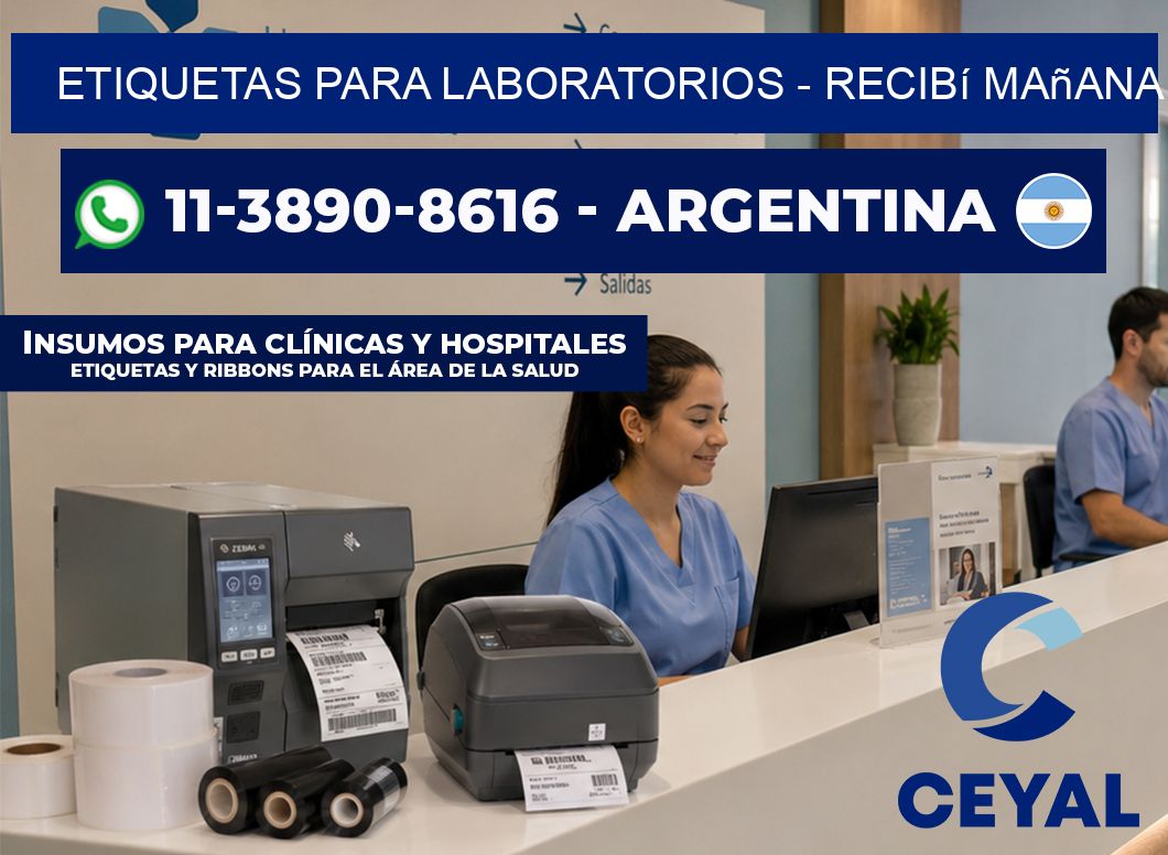 ETIQUETAS PARA LABORATORIOS - recibí mañana