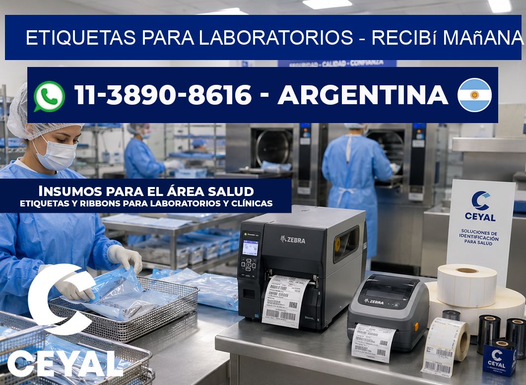 ETIQUETAS PARA LABORATORIOS - recibí mañana