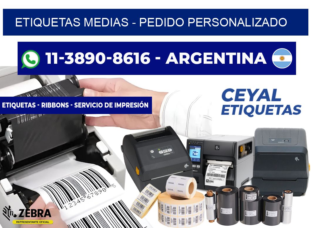 Etiquetas Medias - Pedido personalizado