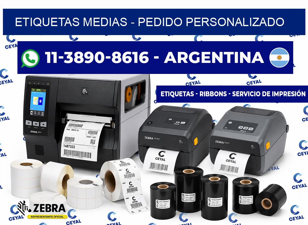 Etiquetas Medias - Pedido personalizado