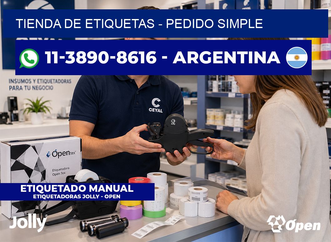 TIENDA DE ETIQUETAS - Pedido simple