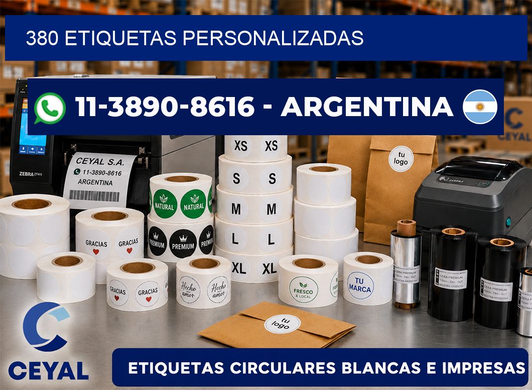 380 ETIQUETAS PERSONALIZADAS