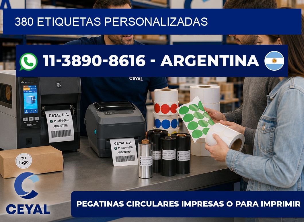 380 ETIQUETAS PERSONALIZADAS