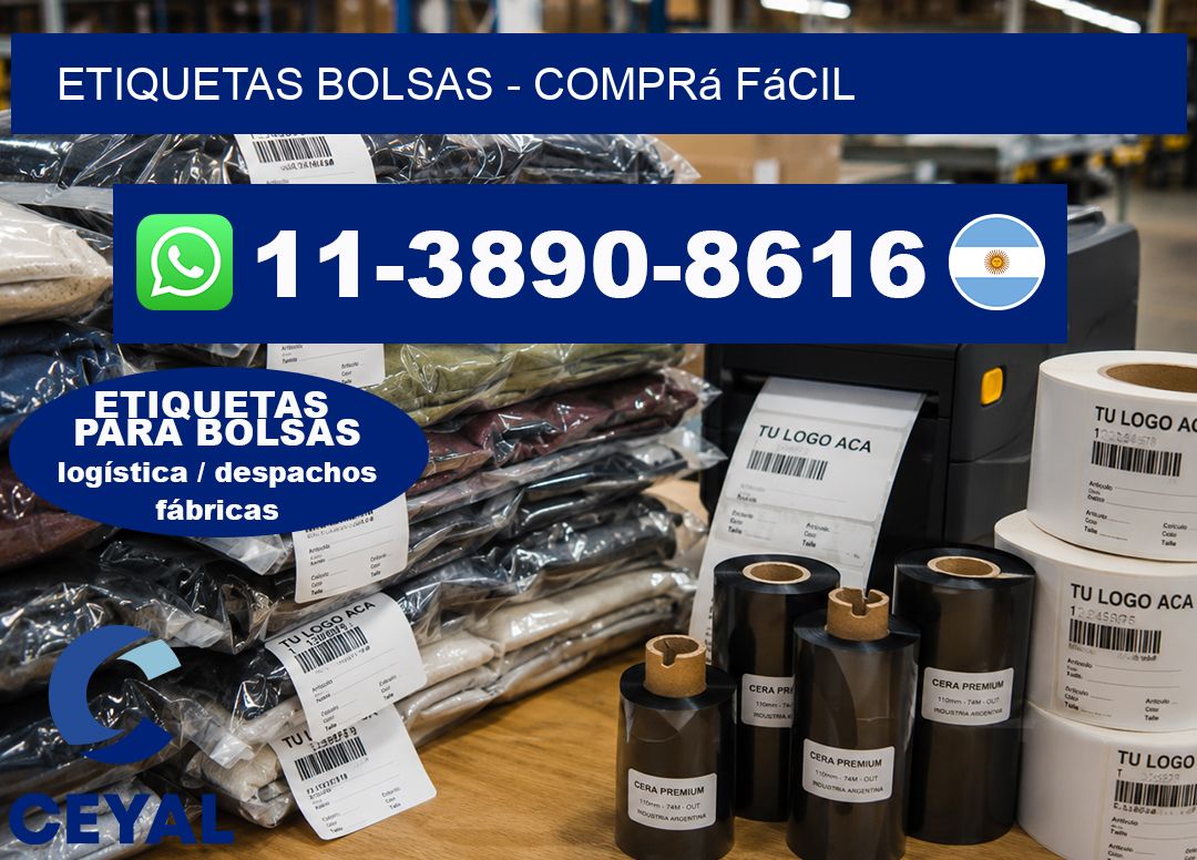 ETIQUETAS BOLSAS – Comprá fácil