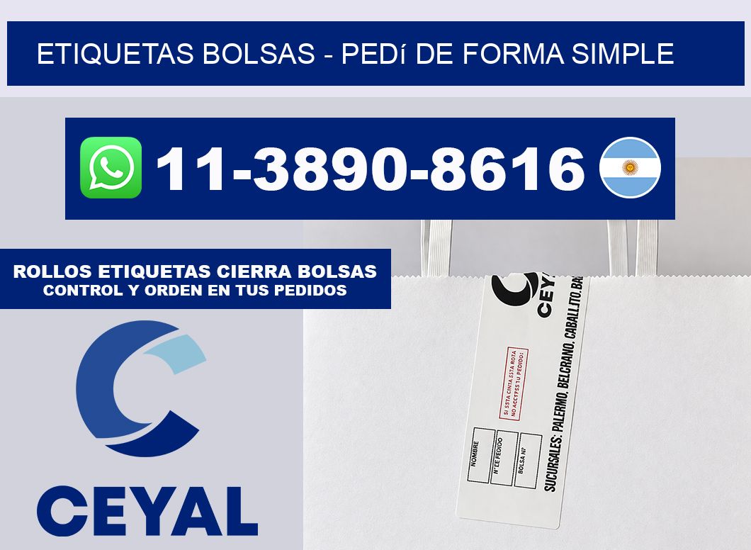 ETIQUETAS BOLSAS - Pedí de forma simple