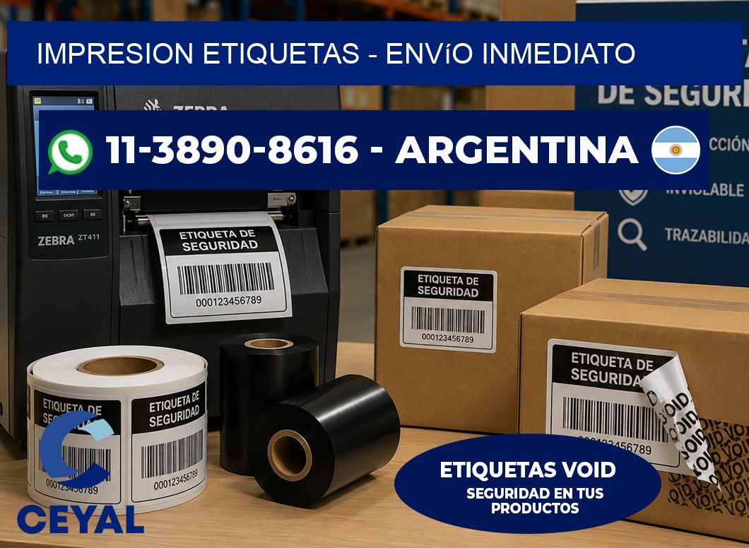 IMPRESION ETIQUETAS - Envío inmediato