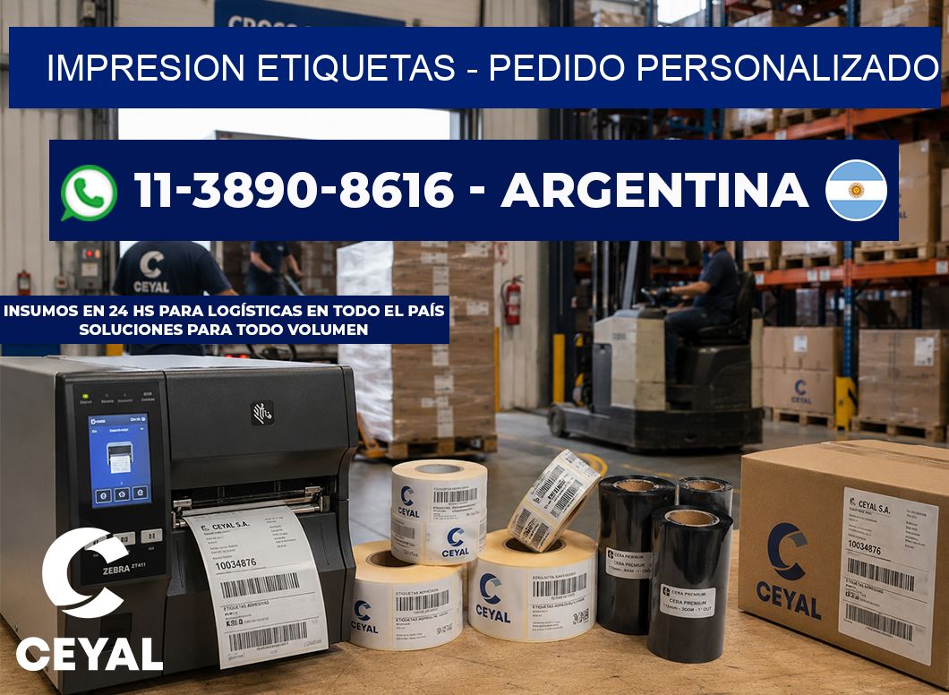 IMPRESION ETIQUETAS - Pedido personalizado