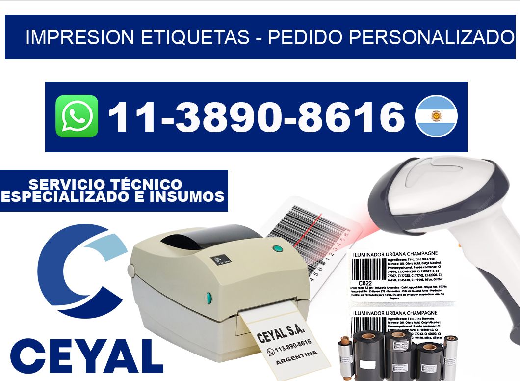 IMPRESION ETIQUETAS - Pedido personalizado