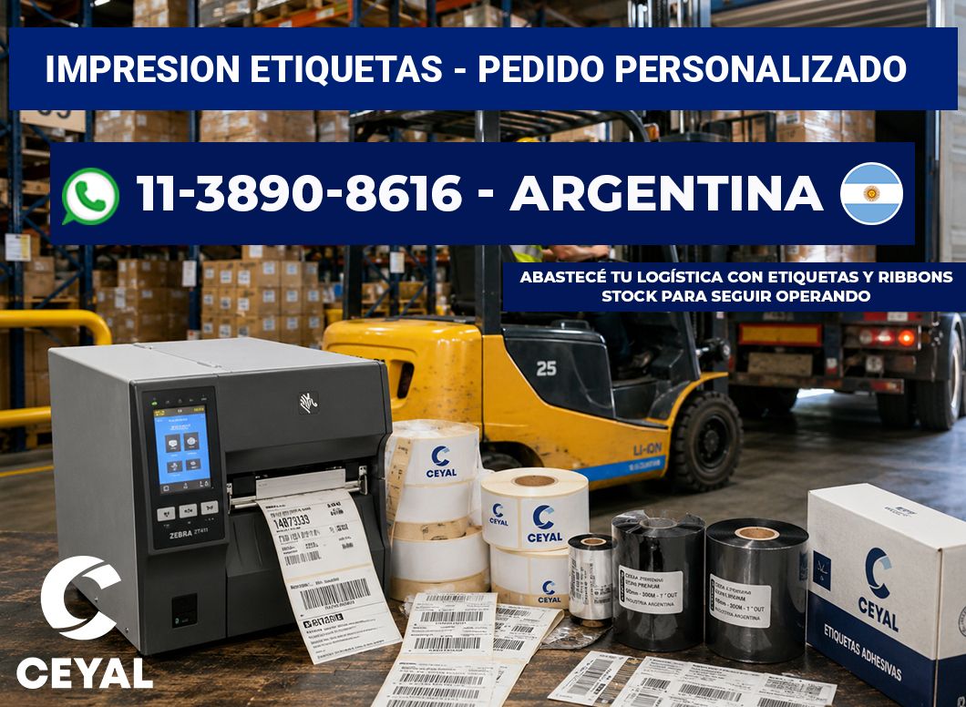IMPRESION ETIQUETAS – Pedido personalizado