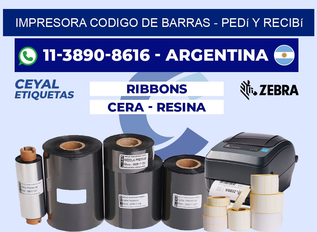 IMPRESORA CODIGO DE BARRAS - Pedí y recibí