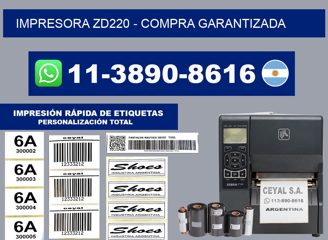 IMPRESORA ZD220 - Compra garantizada