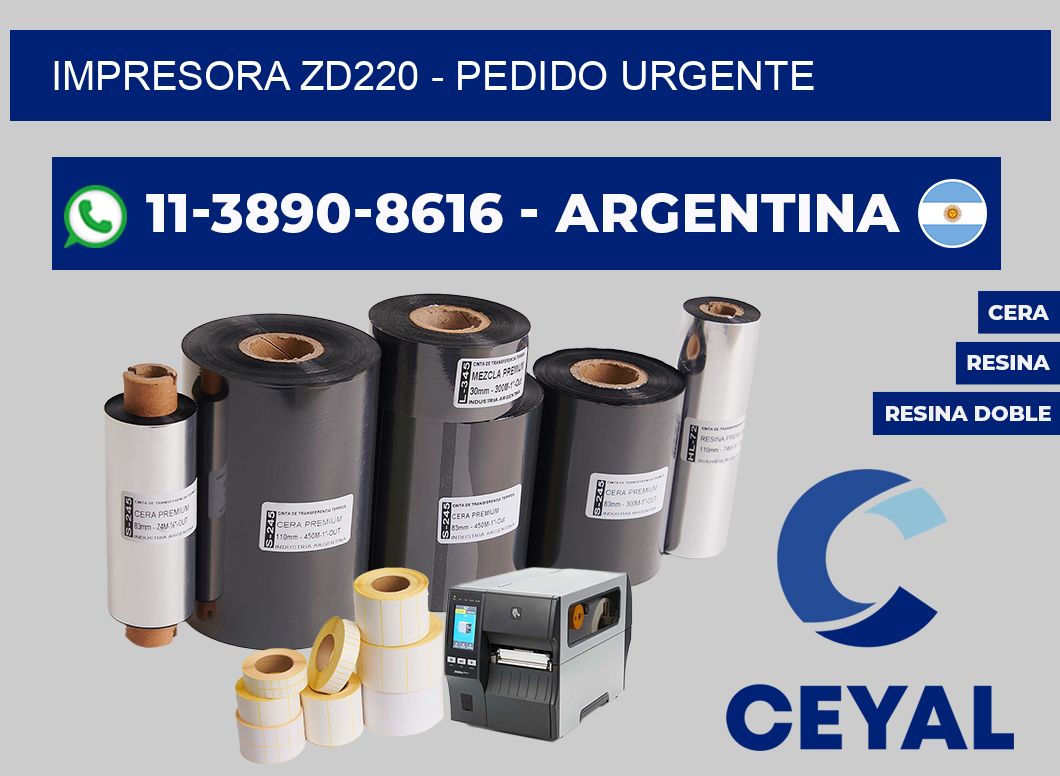 IMPRESORA ZD220 - Pedido urgente
