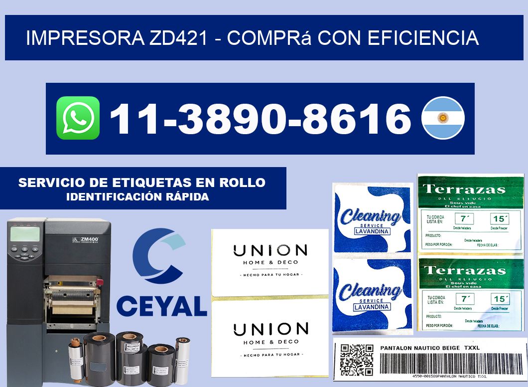 IMPRESORA ZD421 - Comprá con eficiencia
