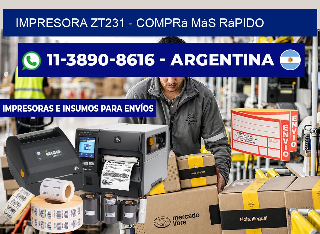 IMPRESORA ZT231 - Comprá más rápido