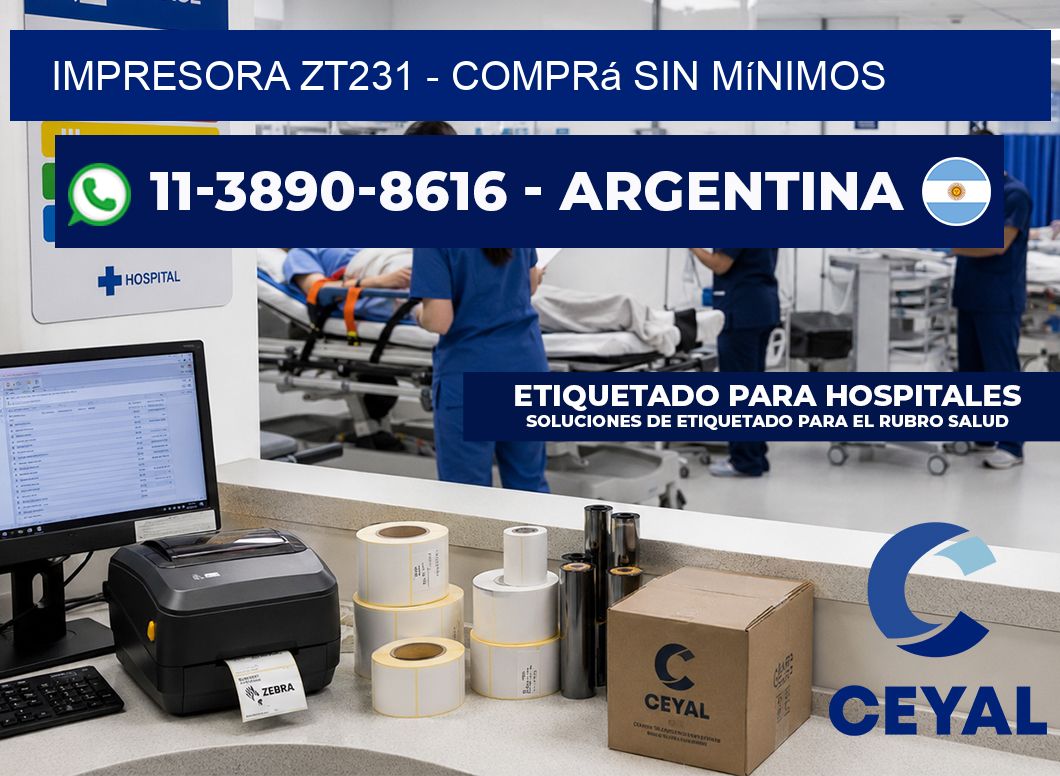 IMPRESORA ZT231 - Comprá sin mínimos