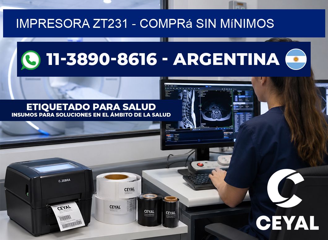 IMPRESORA ZT231 - Comprá sin mínimos