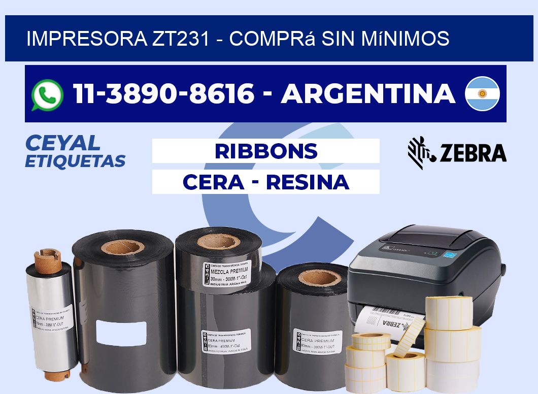 IMPRESORA ZT231 - Comprá sin mínimos