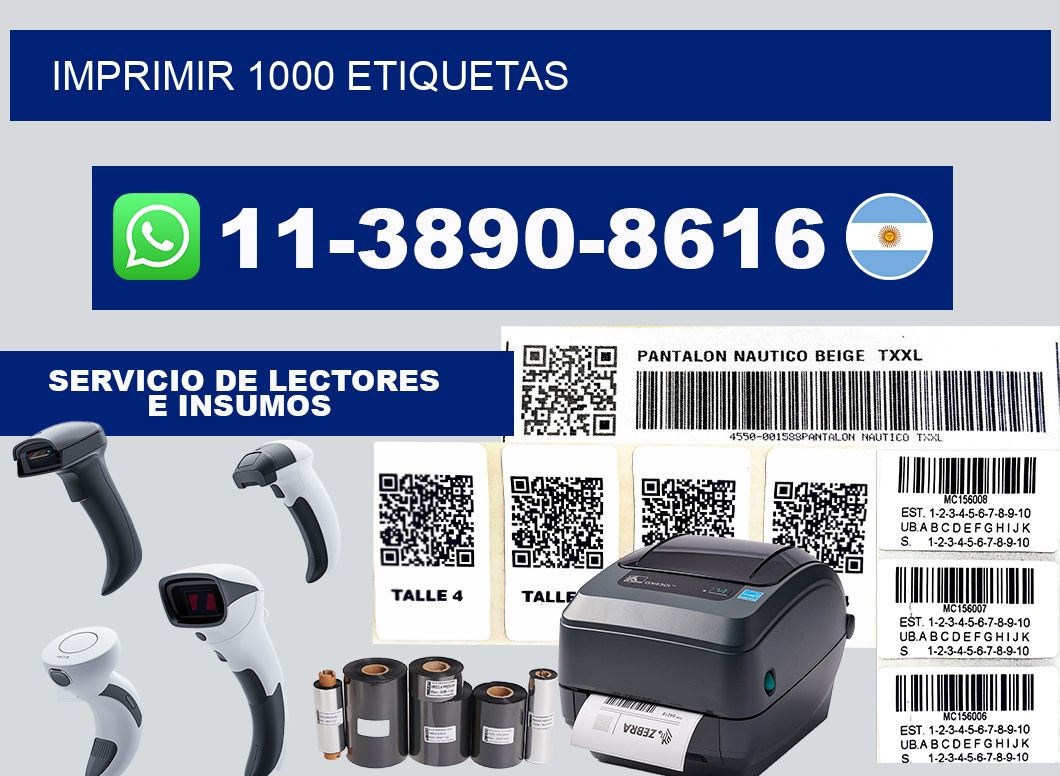 IMPRIMIR 1000 ETIQUETAS