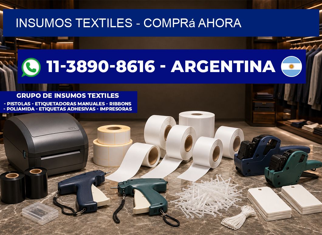 INSUMOS TEXTILES - Comprá ahora