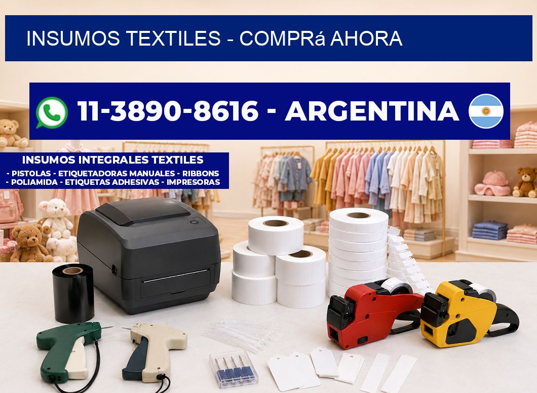 INSUMOS TEXTILES - Comprá ahora