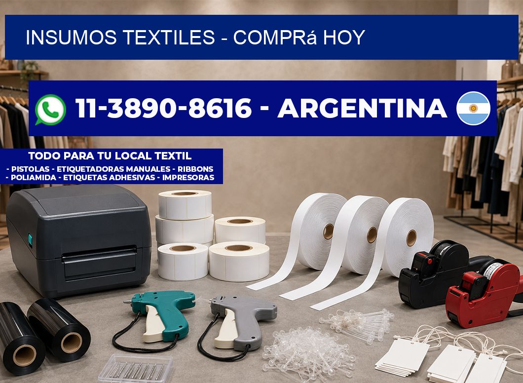 INSUMOS TEXTILES - Comprá hoy