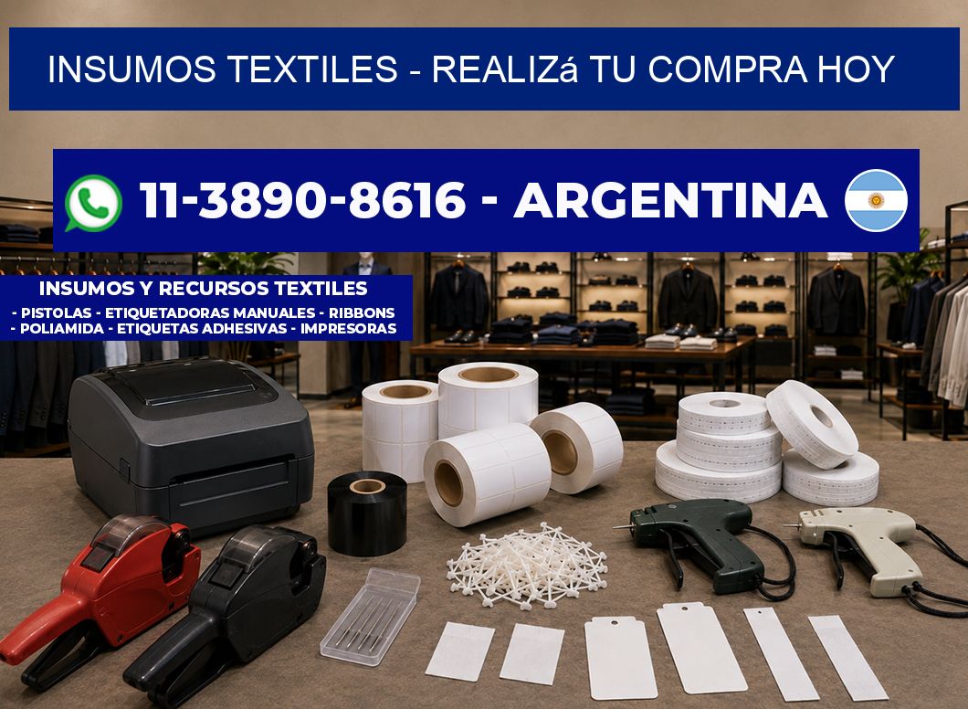 INSUMOS TEXTILES - Realizá tu compra hoy