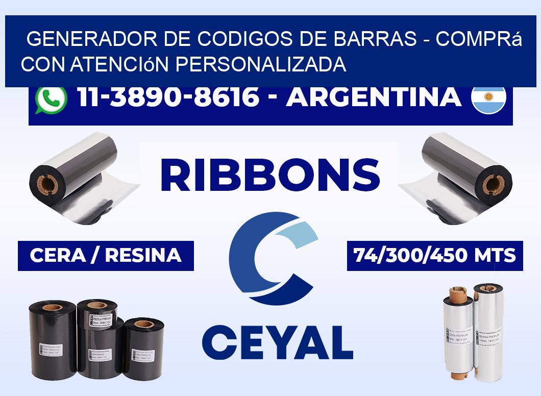generador de codigos de barras - Comprá con atención personalizada