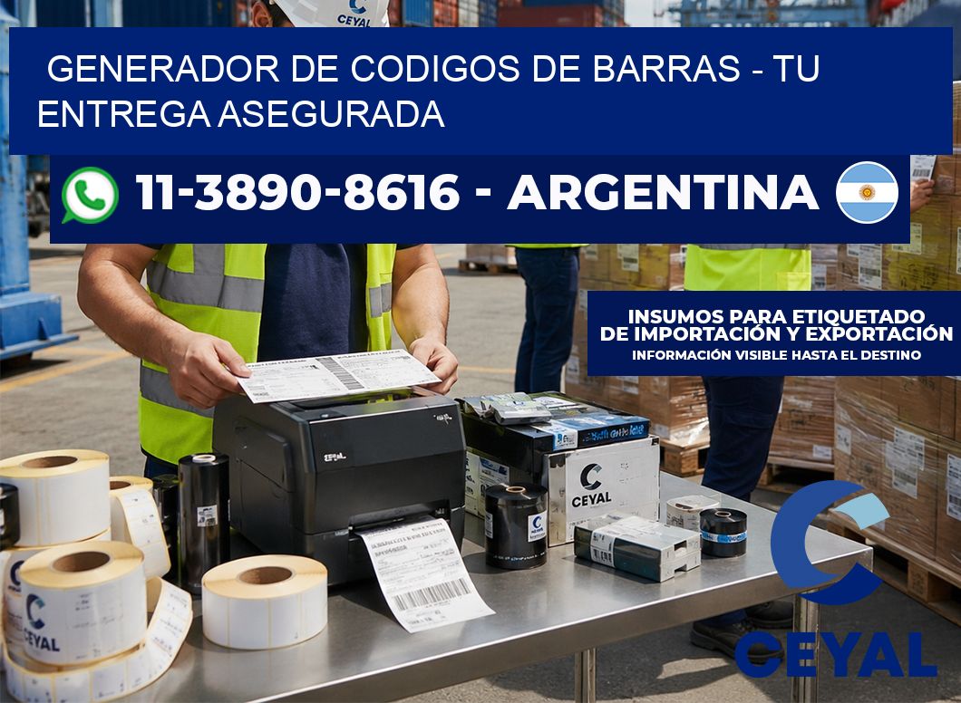 generador de codigos de barras – Tu entrega asegurada