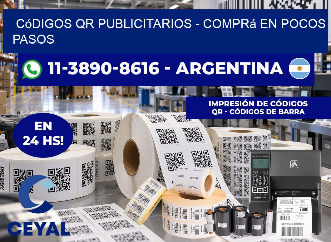 Códigos QR Publicitarios - Comprá en pocos pasos